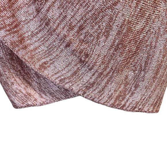 Song n Spirit Cross Over Wrap Sweater Sequins Pink Sprinkled Size M Knit Cozy - Picture 6 of 12